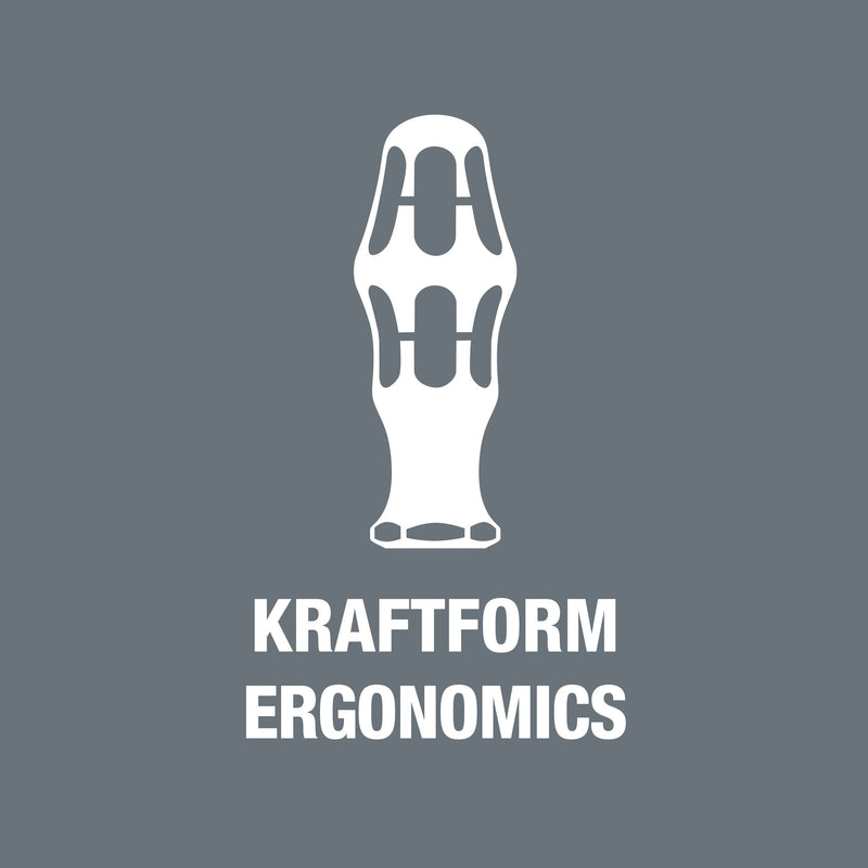 Wera 05006100001 Kraftform Plus VDE 160i Slotted Insulated Screwdriver, Without Lasertip, 2.5mm Head, 3 1/8" Blade Length Slotted, No Lasertip, 2.5mm Head, 3-1/8" Blade