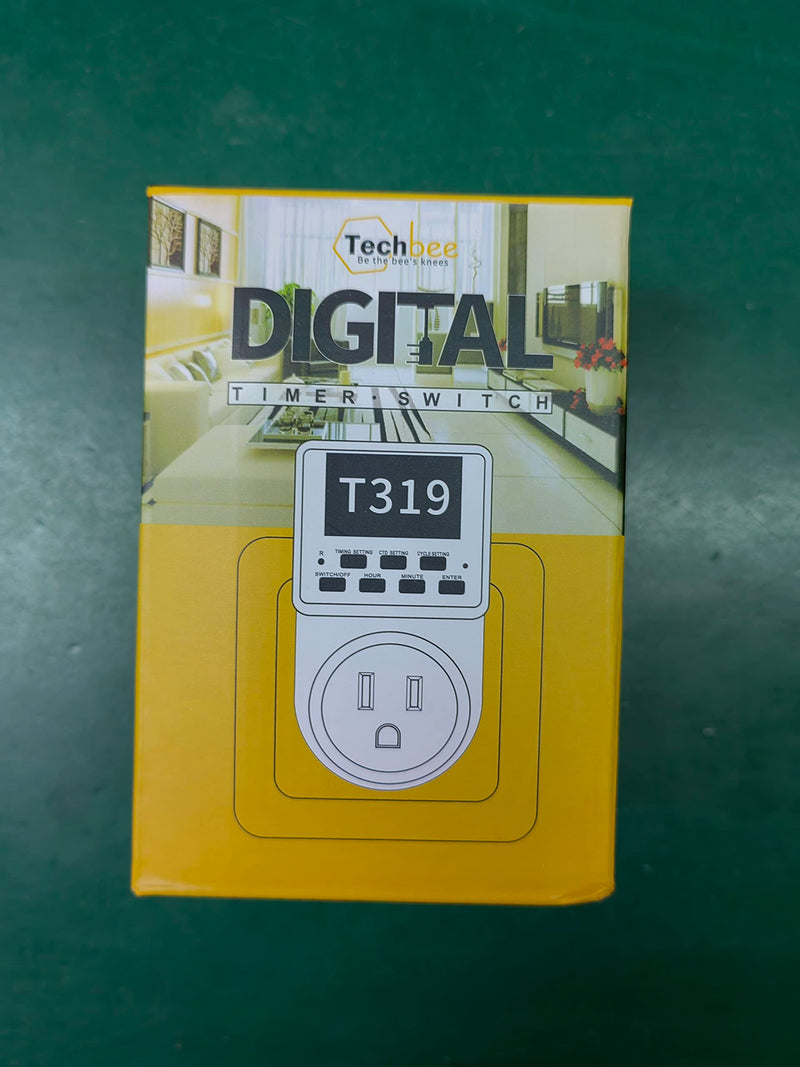 Digital Infinite Repeat Cycle Intermittent Timer Plug for Electrical Outlet, 24 Hour Programmable Indoor Timed Power Switch with Countdown Delay On and Off (120V, 15A), 1 pack