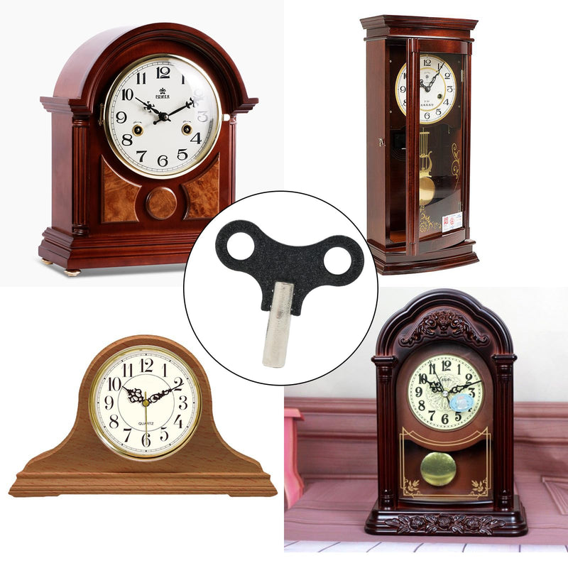 yueton 2 Pack Clock Winding Key Antique Floor Clock Repair Kit Metal Clock Key Winding Chain Repair Tool