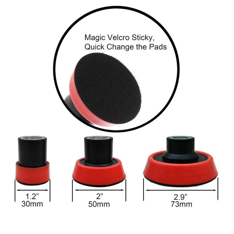 Car Polishing Angle Grinder Extension Buffing Extender Pad Kit 45pcs Mix Size with 5/8"-11 Thread Backing Pad & Adapters Buffering Kit Sponge Polishing,Sanding,Waxing,Buffing(45pcs for Angle Grinder) 45pcs for Angle Grinder