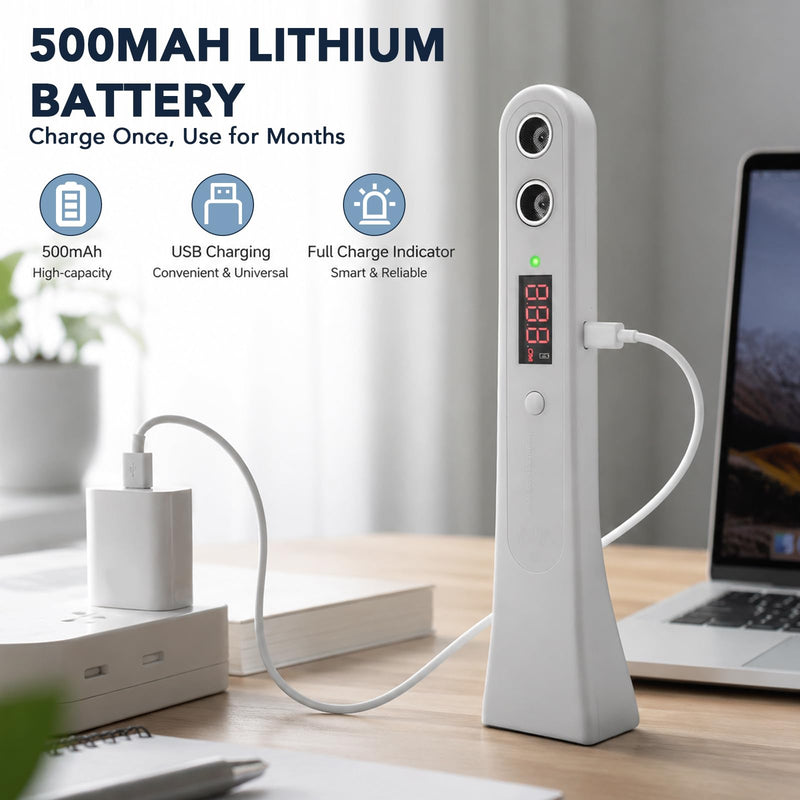 Digital Body Height Measurement Tool, Rechargeable Portable Electronic Height Meter with Data History, Accurate One-Key Stadiometer for Home Travel All Ages, Only Display in Centimeters