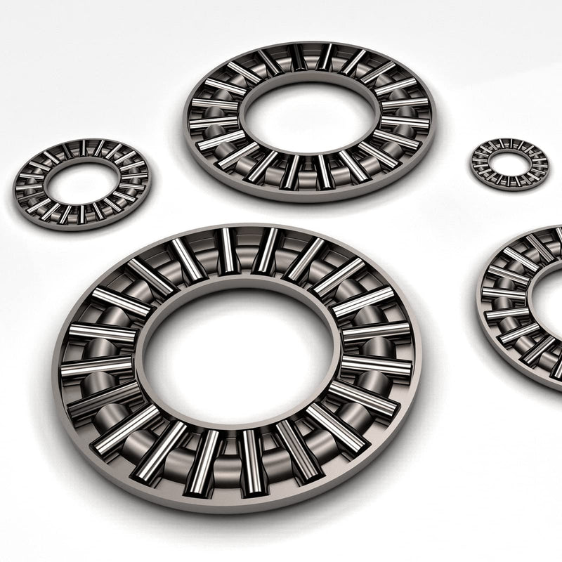 uxcell TC411 Thrust Needle Roller Bearings with Washers 1/4" Bore 11/16" OD 5/64" Width 5pcs 1/4"x11/16"x5/64"