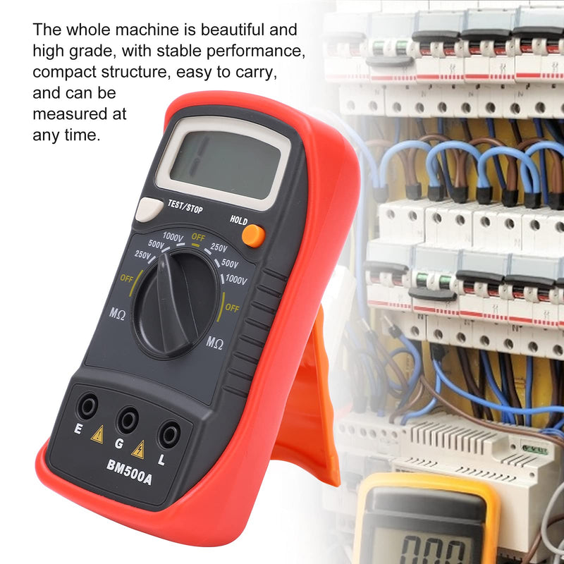 Digital Insulation Tester BM500A 1000V 1999MΩ LCD Display Megohmmeter Electronic Tester Maintenance