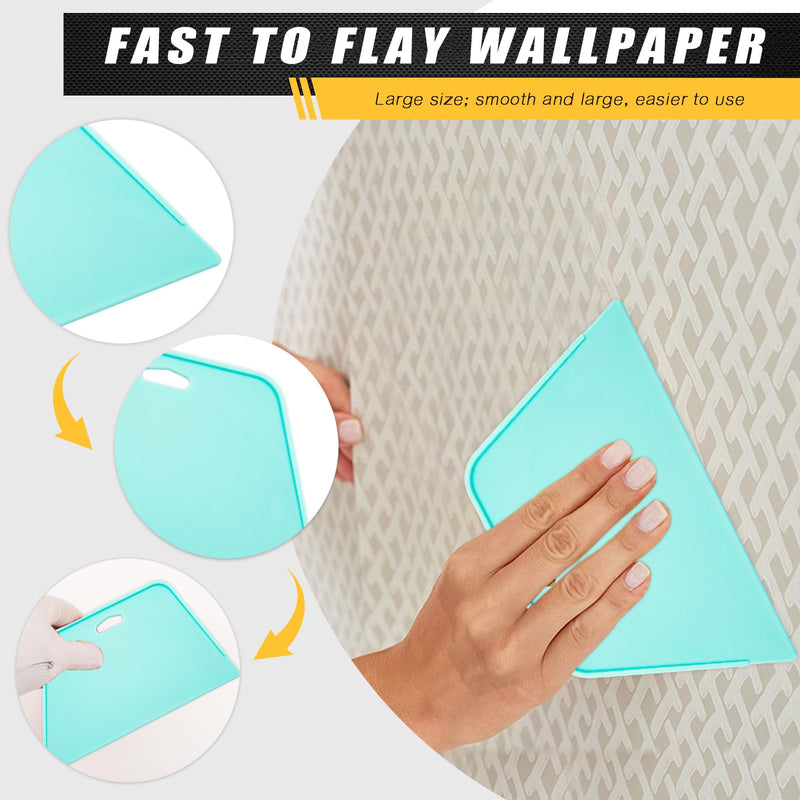WRAPXERPT Wallpaper Smoothing Tool,Wallpaper Tool Kit for Peel and Stick Wallpaper Hanging,Vinyl Backsplash Tile,Bathroom,Window Film T100