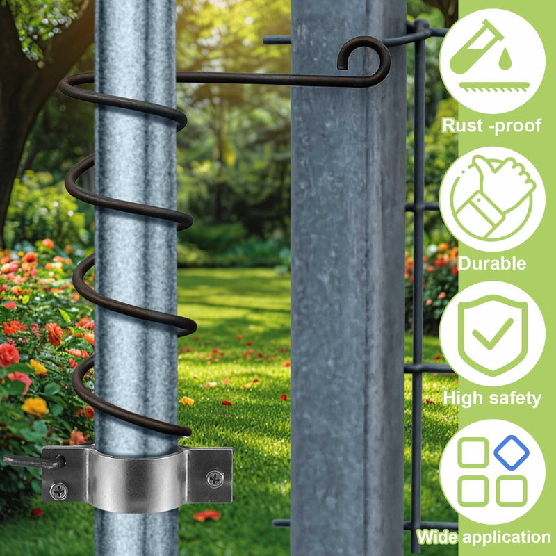 2 Pcs Automatic Chain Link Self Closing Gate Closer for Left and Right Swing Doors Suitable for 1-1/2" to 1-5/8" Diameter Door Frame Tubes, Pool, Pet Gate or Any Chain Link Closer