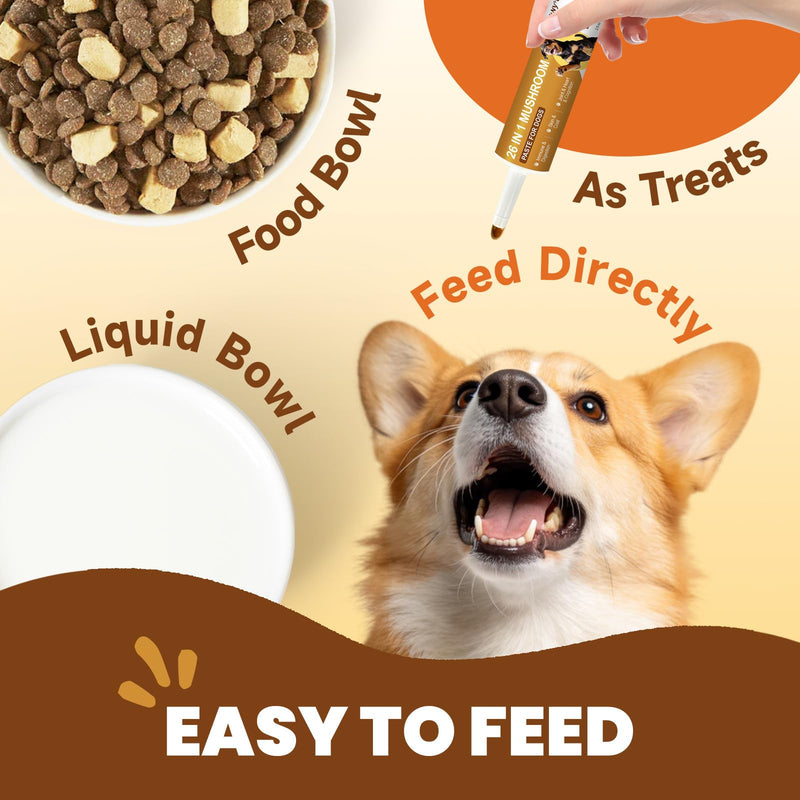 Cat Hairball Drops & Dog Mushroom Paste - for Cat Kitten Furball Treatment Supports Skin & Coat, Digestion - for Dog Gut, Skin, Joint, Immune Health-Dog Lumps & Bumps Treatmen