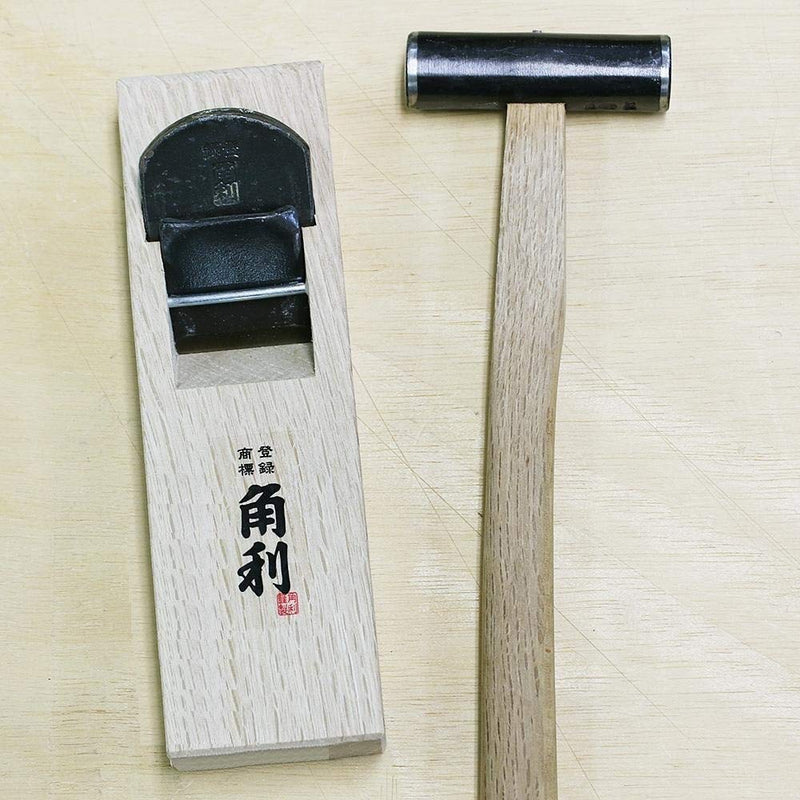 KAKURI Hand Plane 42mm for Woodworking, KANNA Japanese Block Plane Manual Hand Planer Tool for Chamfering and Smoothing, 7.0 x 2.1 x 1.6 inches, White Oak Body, Made in JAPAN Japanese Wood Plane 42 mm