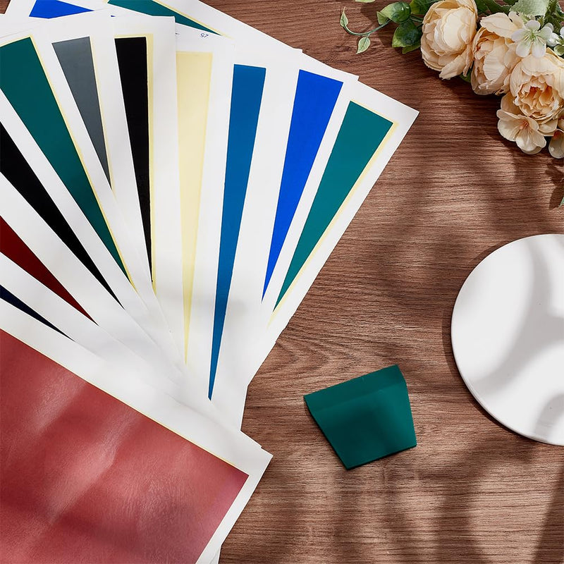 PLIGREAT 12 Colors Laser Engraving Marking Paper, Marking Color Paper with Scraper for Fiber Marking and Engraving on Metal Ceramics Glass Cutting and Engraving