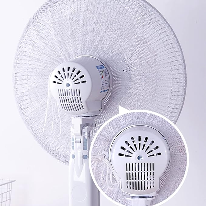 Qicai Xiaolu Fan Safety Cover, Fan Cover, Fan Cover, 9.1 - 17.7 inches (23 - 45 cm), Universal Safety Net, Fan Cover, For Kids, Anti-Sandwich Toe, Dustproof, Waterproof, For Household, 1 Piece, - NewNest Australia