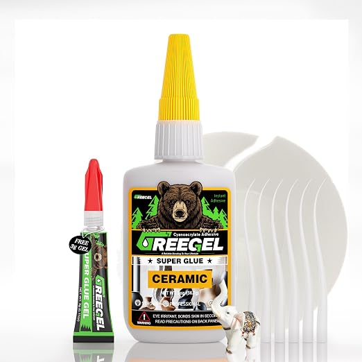 Ceramic Glue, Best Super Clear Glue for Porcelain, Pottery and China Repair, Food Safe Adhesive Kit for Mugs and Dishes, Also Effortlessly Bonds Wood, Glass, Plastic, Shoe, Crafts DIY and More Ceramic glue - NewNest Australia