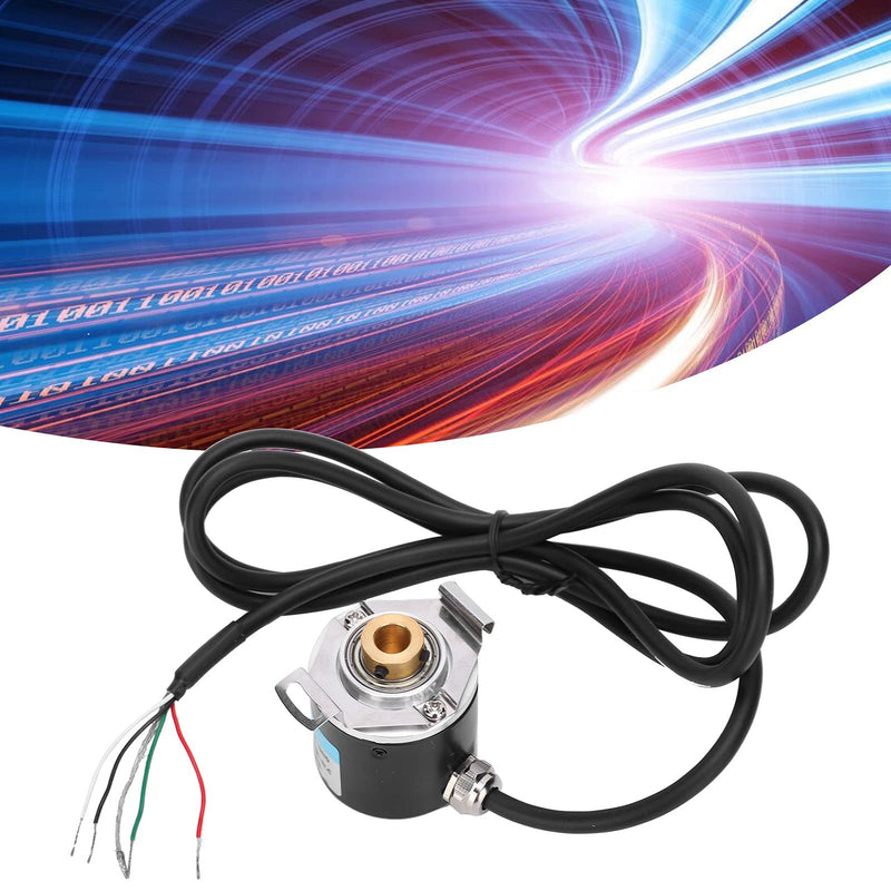 Fafeicy AB 2-Phase Encoder, DC 5-24V Hollow Shaft Encoder AB 2 Phase Quadrature Encoder 6-8mm for Office Automation and Engineering Fields(100B), Encoder