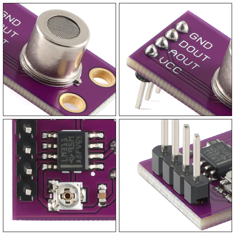MS1100 Gas Sensor, VOCs Sensor for Air Quality, Carbon Dioxide Formaldehyde Monitoring TVOC CO2 Gas Sensor Module, Sensor Arduino I2C