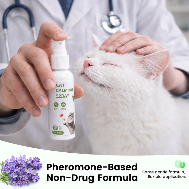Cat Calming Pheromone Solutions – Diffuser Kit & Spray Options (Calming Spray – 1 Bottle)