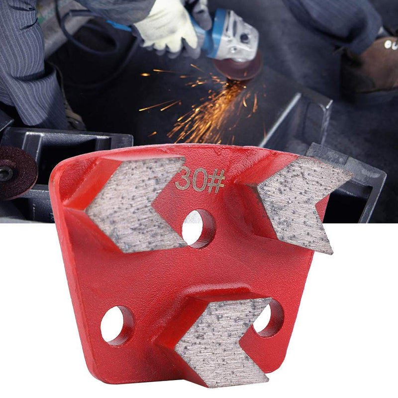3PCS Trapezoid, Floor Grinder Trapezoid Grinding Concrete/Cement/Paint Floor Grinding Pad Disc #30 Grit Metal Scraper for Grinder Floor Concrete