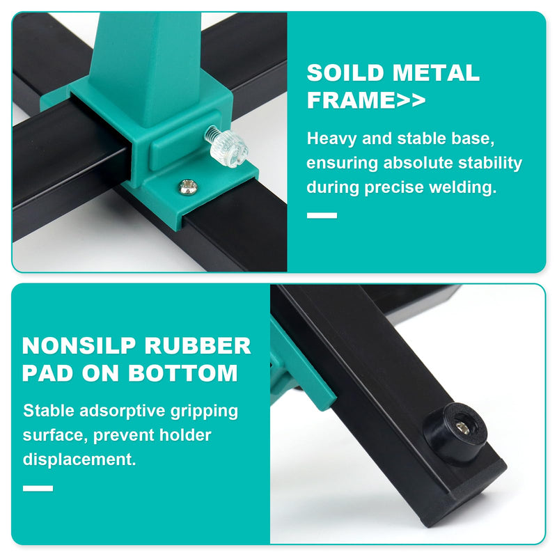Circuit Board Soldering Kit, PCB Holder Soldering Helping Hands, 360 Degree Rotatable Solder Holder, for Clamping Printed Circuit Board Motherboard Perf Board (1.2mm 1.8mm 2mm 3mm 4mm)