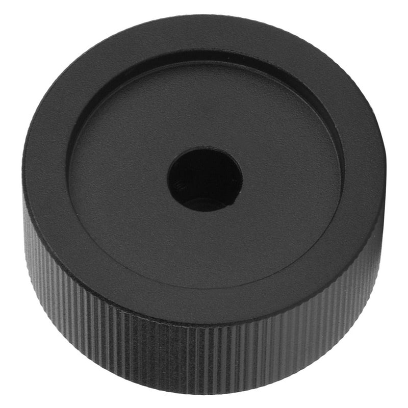 Aluminium Volume Control Knob, 32x13mm, Black, Universal, with Set Screw for 6mm Potentiometer