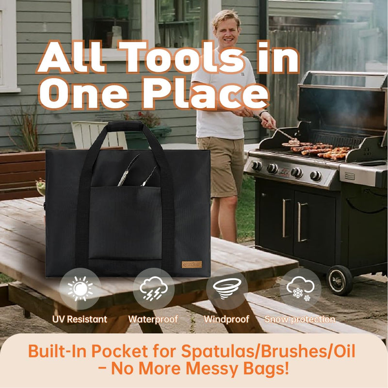 Heavy Duty Griddle Carry Bag for Lodge Double Play Reversible Cast Griddle 17" L x 1.4" W x 9.8" H