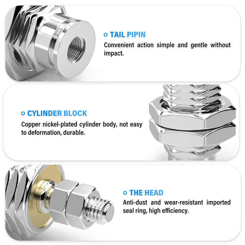 TAILONZ PNEUMATIC 10mm Bore 15mm Stroke Single Acting Single Acting External Thread Needle Cylinder Micro Cylinder CJPB10-15 CJPB10*15mm