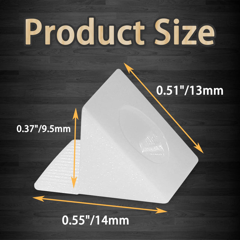 50 Pcs Repair Mending Wedges Fixing Sagging Drawer, Plastic Angle Code Drawer Fastener with Screws 50