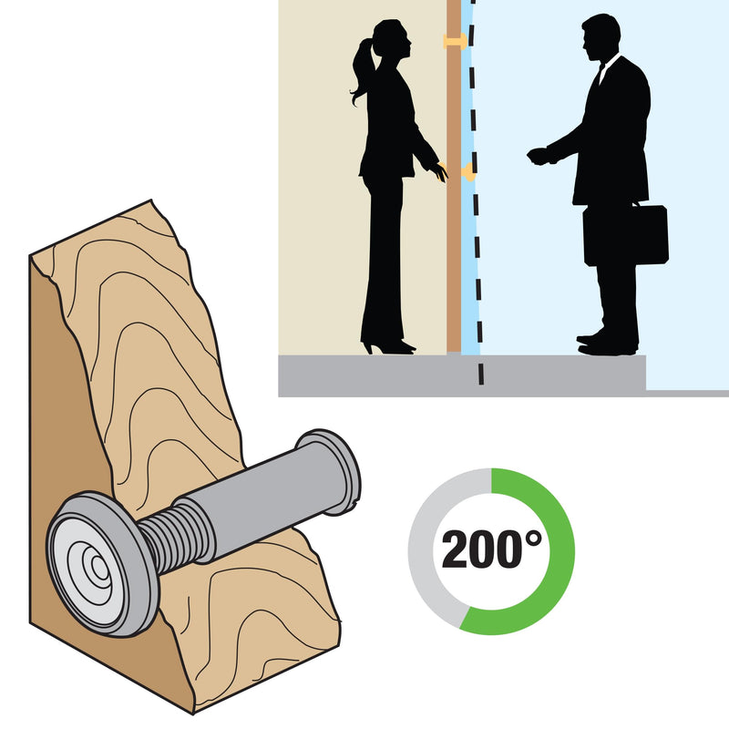 Prime-Line 0.56 in. Dia. 200 deg. Satin Nickel Brass Door Viewer