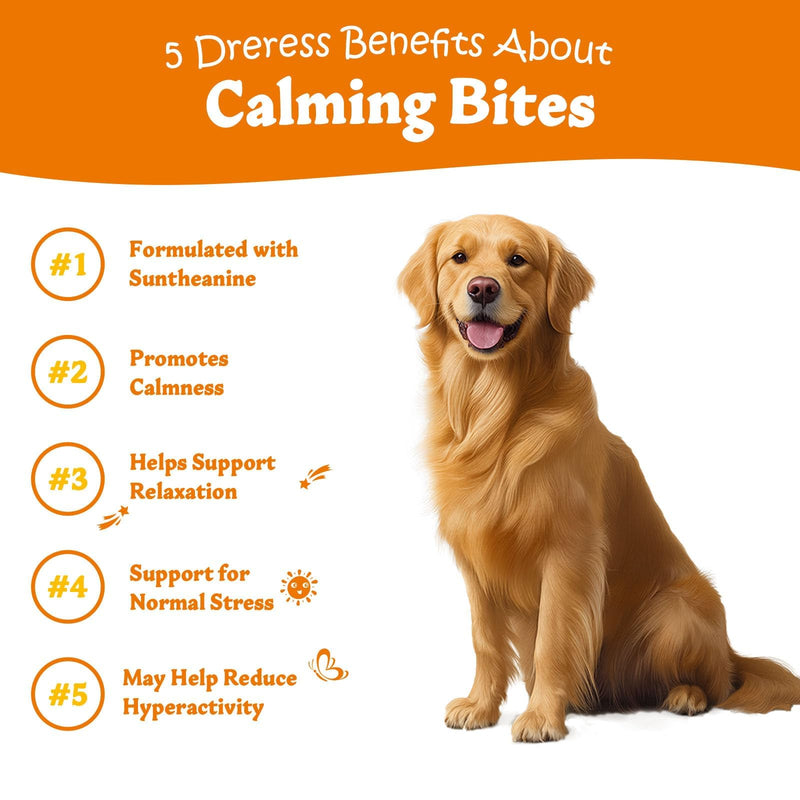 Calming Chews for Dogs - for Everyday Stress, Relaxation, Composure, and Separation Turkey 120 Count
