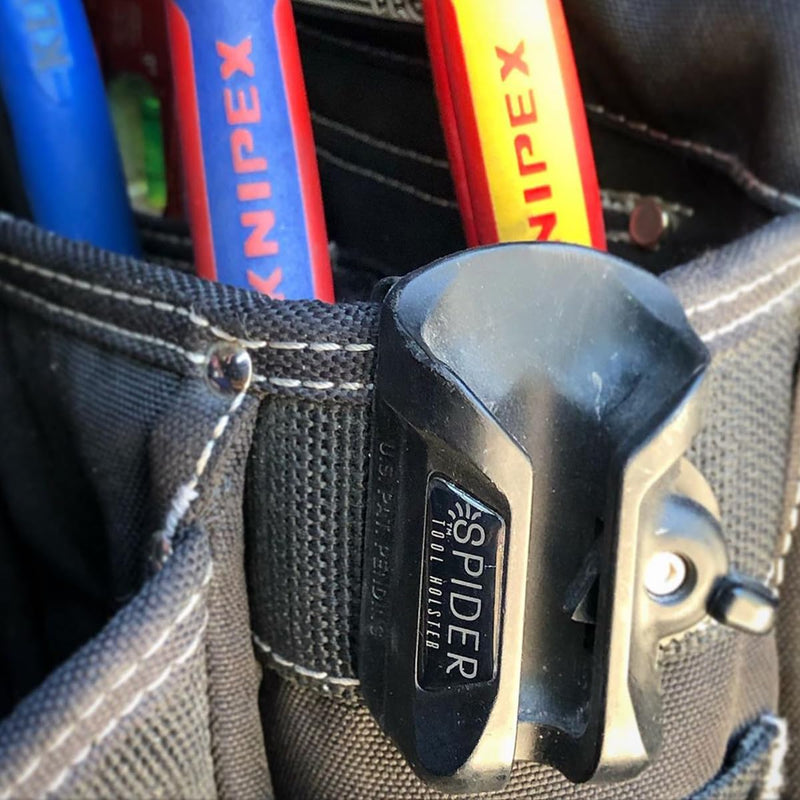 Spider Tool Holster - Self Locking, Quick Draw, Universal Tool Holder - Clips onto Any Belt - Requires Other Spider Tool Holster Accessories