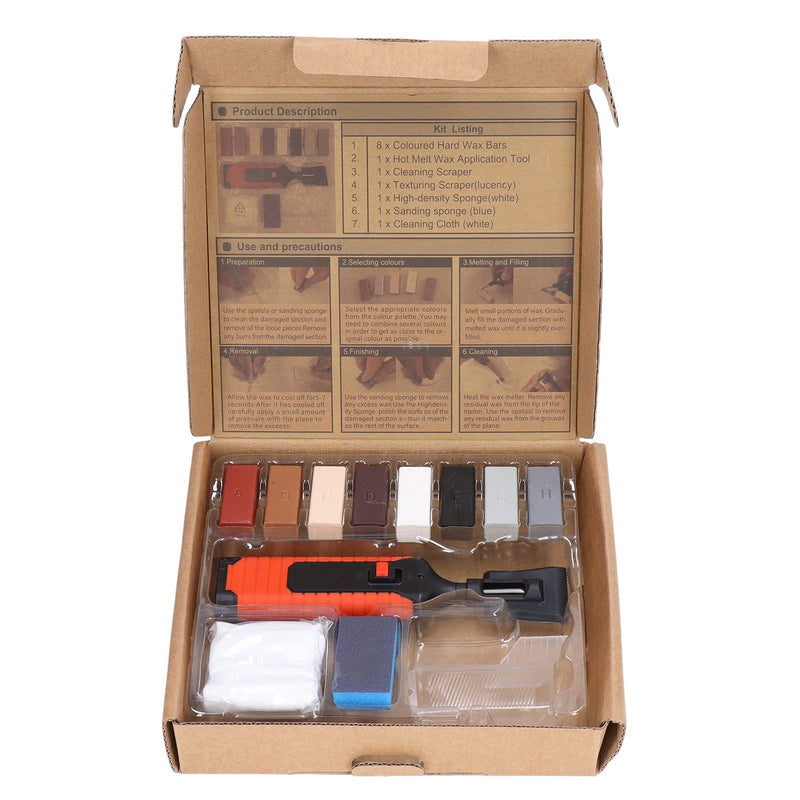 Tile Repair Kit, Porcelain Ceramic Tile Chip Repair Kit for Wall, Electric Heating Pen Wax Block Set, Crack Gaps Repairing Tools for Stone Porcelain