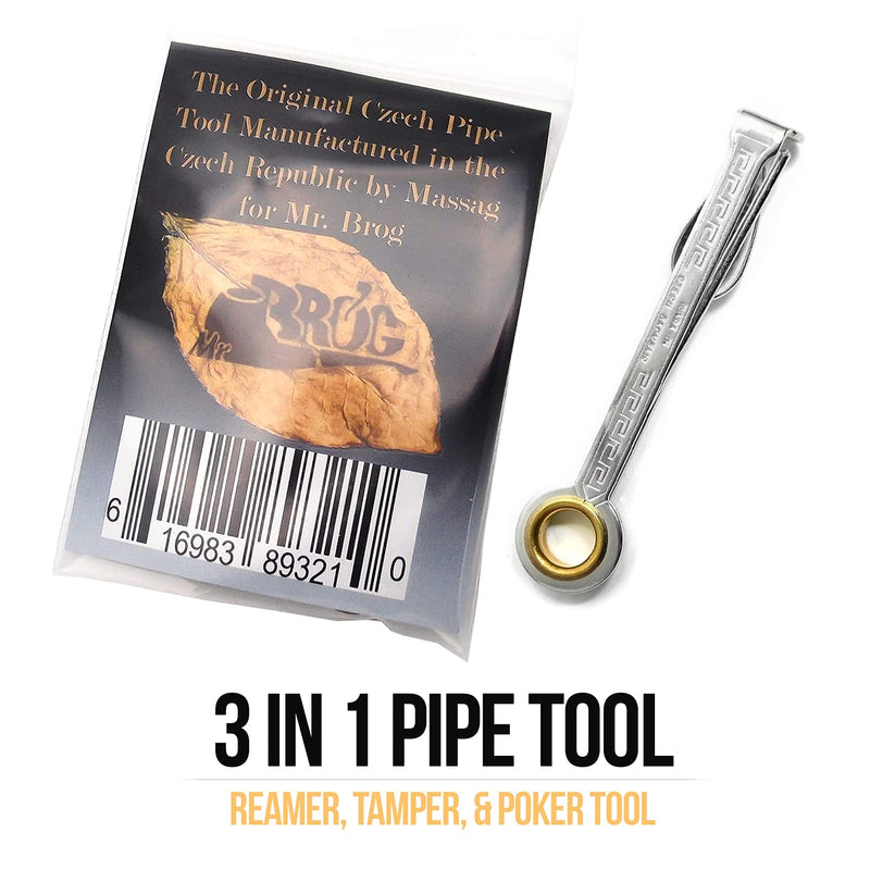 100% Authentic Czech Stainless Steel 3 in 1 Pipe Tool Cleaner - Pipe Reamer Tamper Pokers Tool