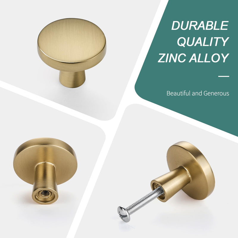 AVICCI 10 Pack Cabinet Knobs Champagne Bronze Dresser Drawer Knobs Kitchen Cabinet Pulls Kitchen Hardware