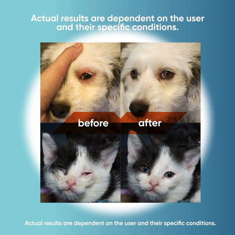 dog eye drops and cat eye drops , pet eye drop , Vet-Recommended Dog Eye Infection Treatment to Soothe Infection Allergy,Relieve Dry Eyes Pink Eyes, Pet Tear Stain Cleaner Horses (0.98 Fl Oz)