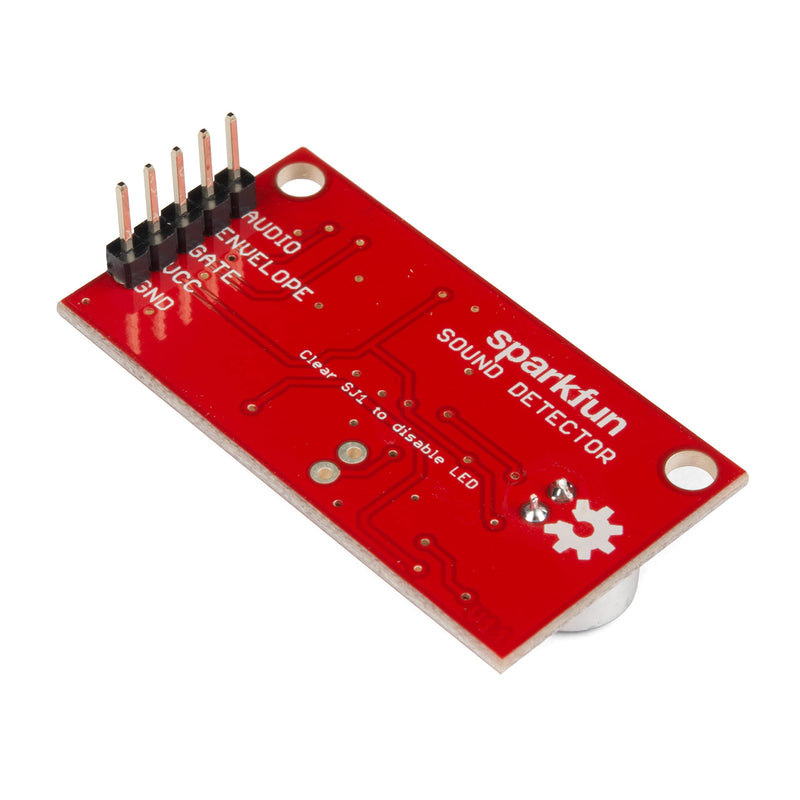 SparkFun Sound Detector (with Headers) Small and Very Easy-to-use Audio Sensing Board with Three Different outputs, Sound Detector Provides Audio Output as Well as Binary Indication of The Sound!