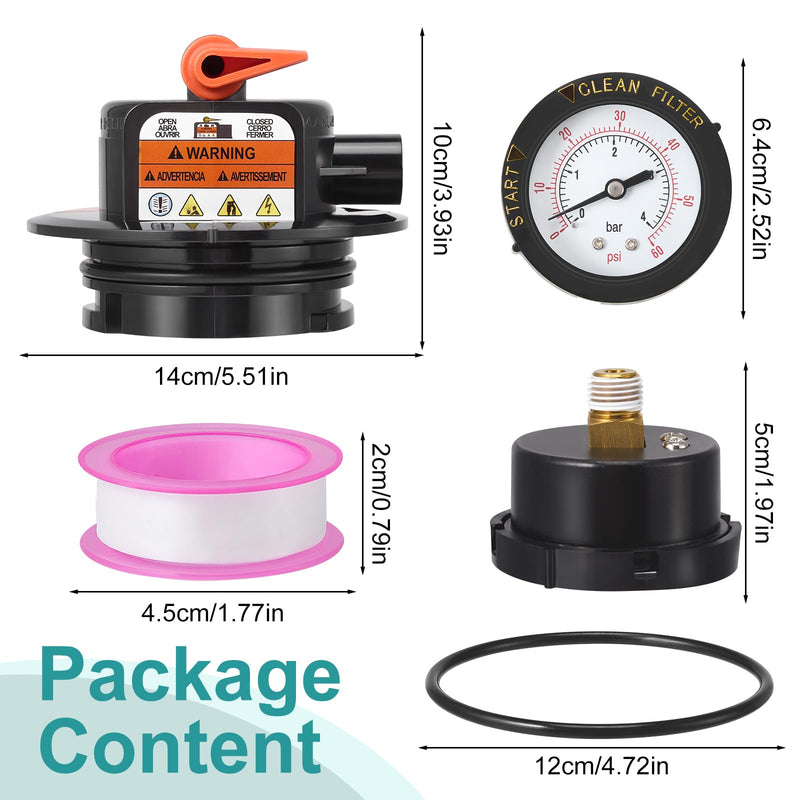 DEX2420MAR2 Manual Air Relief Assembly, 2420MAR2 Air Relief Valve Compatible with Hayward DE and Cartridge Pool Filter - Works with Pro Grid, Swim Clear and Swimclear Cartridge Filters