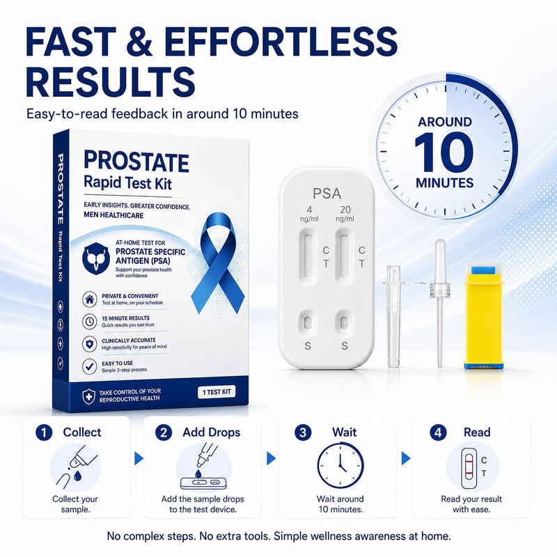 PSA Test Kit for Men – At-Home Rapid Self‑Test Kit, 1 Pack