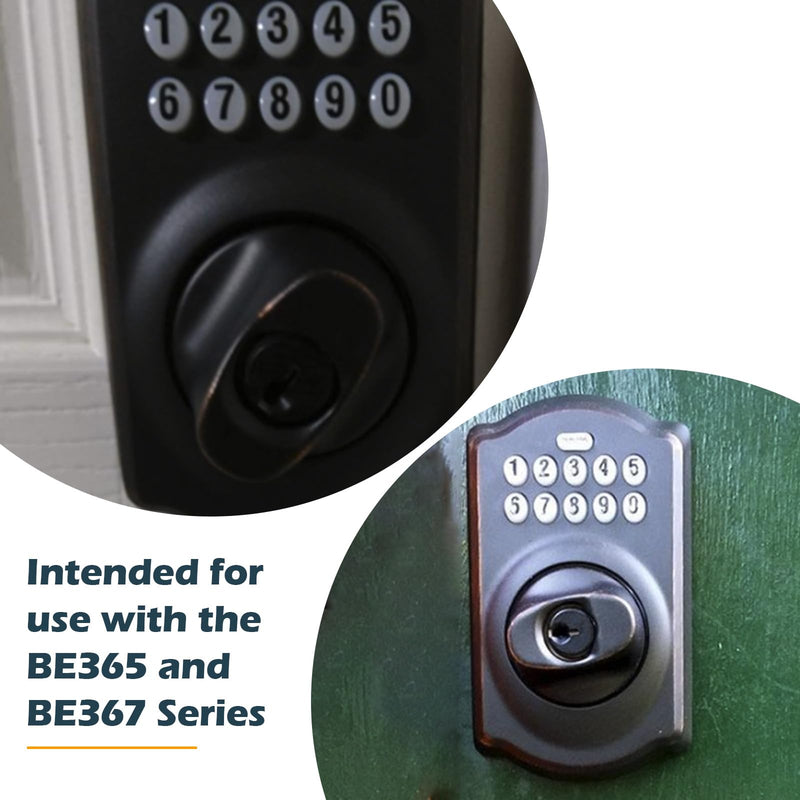 EAORBD 02007 Thick Door Kit for Schlage Deadbolt Thick Door Extension Kit, Deadbolt Tailpiece for Schlage Thick Door Kit Be365, Be469 Electronic Keypad Locks Extended Screws Replacement Parts