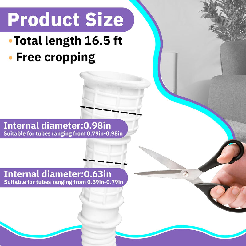 16.5FT Portable Dehumidifier Drain Hose, 3/4" FHT