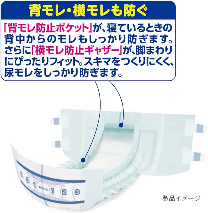 Tent Tape Type, Medium, Deodorizing Effect, Prevents Back and Side Leaks, 28 Sheets (Large Capacity) - NewNest Australia