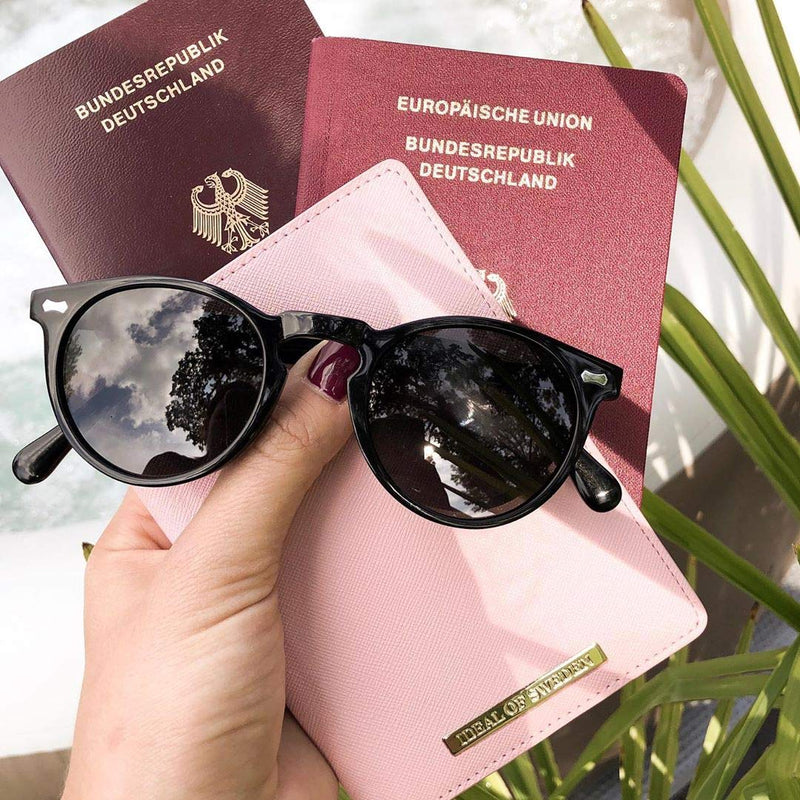 CARFIA Polarized Sunglasses for Women: Acetate Frame, Small/Medium Size, UV400 Protection - Anti Glare CA5288 3. Black Frame Grey Lens Small Face Frame Width 138mm