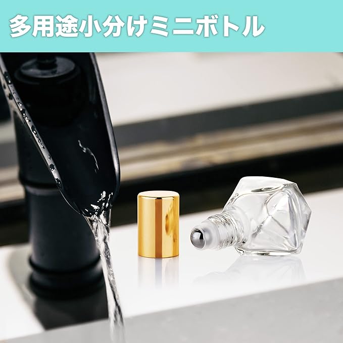 HAMILO 12 Pcs Roll On Bottle Sorter Refill Perfume Glass - NewNest Australia