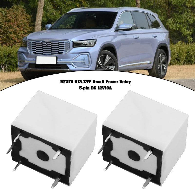 4pcs HF3FA 012-ZTF Small Power Relay 5pin Power Relay DC 12V 10A 250V Suitable for Home Automation Industrial Control Safety System