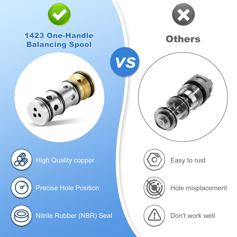 1423 balancing spool, Fits Moen Tub Shower and Shower-Only Faucets132343 | Fits 1423 Moentrol Pressure Balancing Spool Helps Restore Water Temperature & Pressure Control