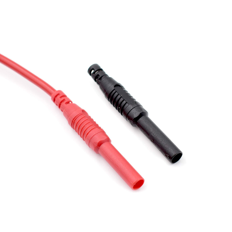 2Pcs Multimeter Test Lead Extension Male to Female Connector 4mm Banana Plug to Jack Heavy Duty 14AWG Silicone Wires Meter Leads Probes 6 Feet 2Pcs-Length of 6 Feet