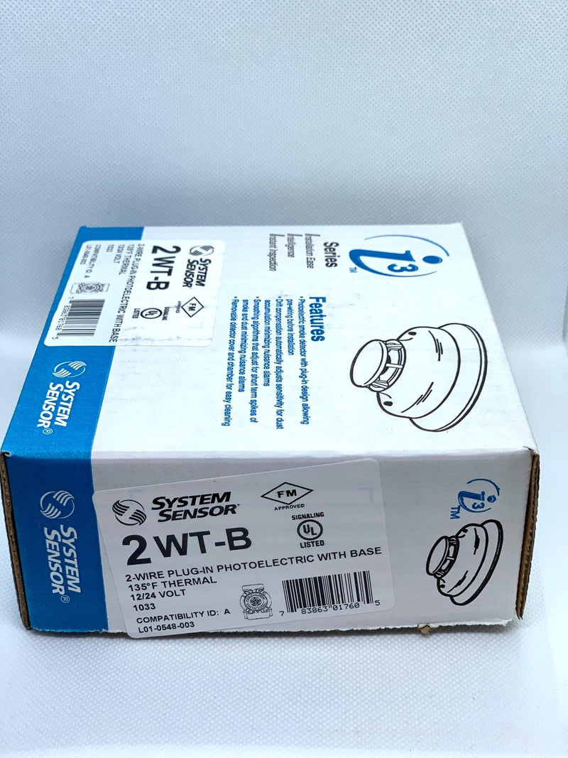 SYSTEM SENSOR 2WT-B 12/24 VDC, 2-Wire, Thermal, with Base, I3 Series, Detector