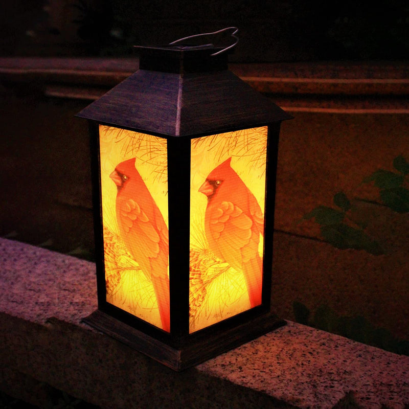 Solar Lanterns, Outdoor Hanging Lanterns Waterproof LED Solar Cardinal Lights Tabletop Lamp for Outdoor Patio Garden as Gifts for Mom Grandma Women Art Deco1