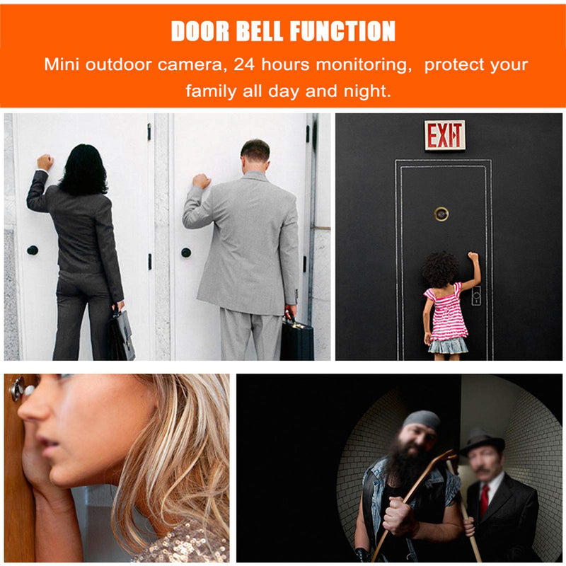 Digital Peephole Viewer Doorbell Mini HD Smart Security Camera 3.5 inches Indoor LCD Screen