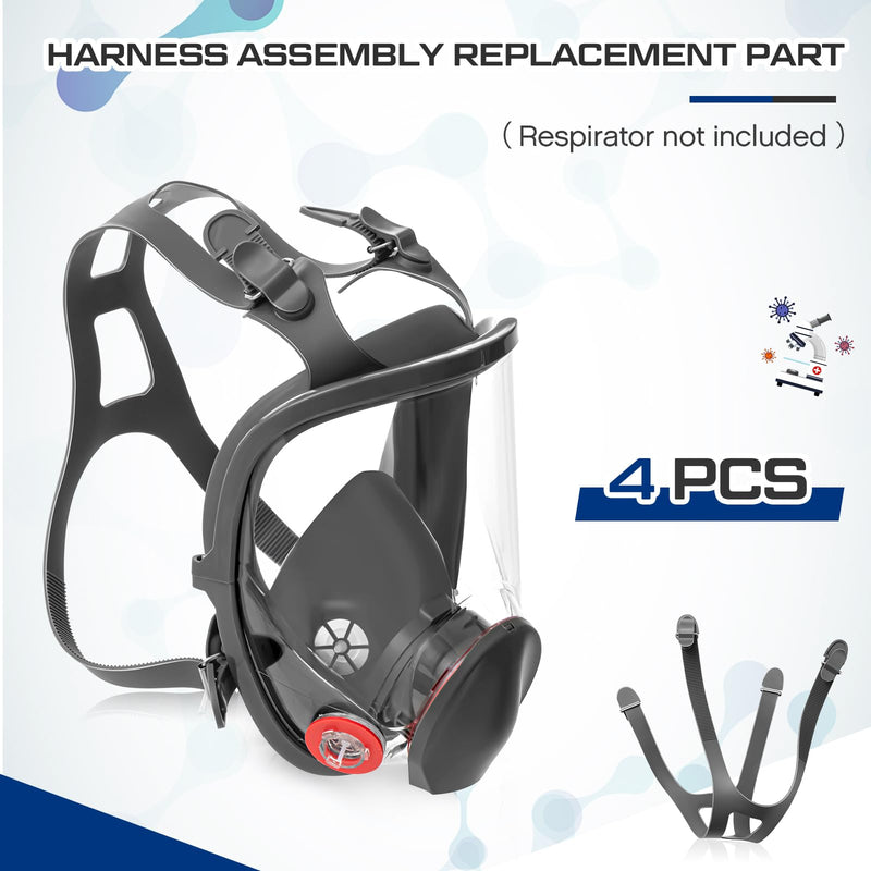 Jecery 4 Pcs Silicone Head Harness Strap