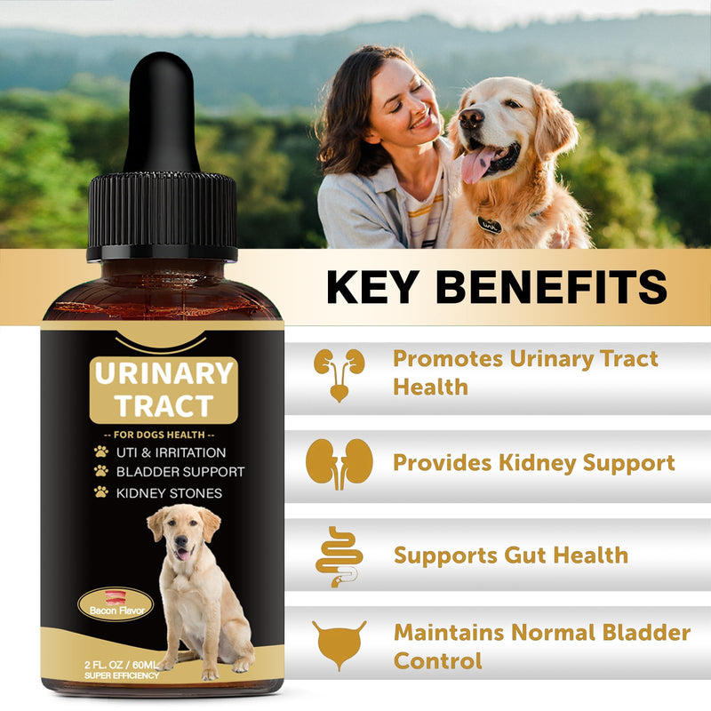 Dog UTI Treatment - Cranberry Supplement Drops for Dogs UTI - Urinary Tract Infection Treatment Medicine, Helps with Bladder & Kidney Health-Chicken