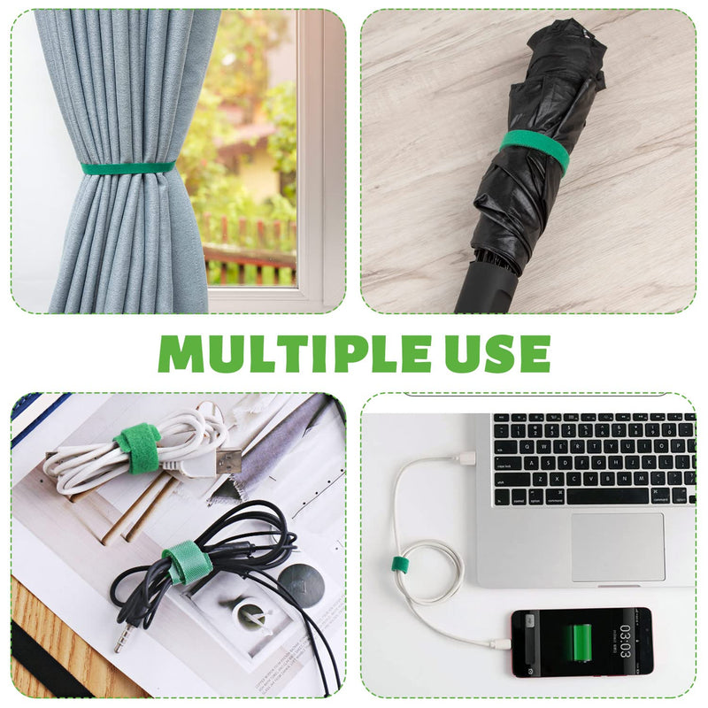 Plant Tape, 6 Roll 196 Ft Green Garden Tape, Twist Ties for Plants 1/2", Plant Supports, Garden Ties for Climbing Plants, Plant Twist Tie for Plant Gardening, Home, Office 6 Roll,196Ft