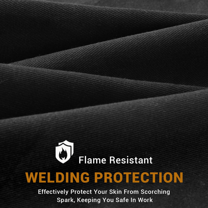 Welding Helmet Extended Cover and Bib Set ，Split Wrap-Around Design with Press Fit Seal for Full Neck and Head Protection, Welder Hood Accessories