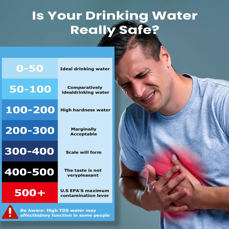 Water Quality Tester,Reliable and Accurate,3 in 1 TDS Meter,0-9990 PPM Meter,EC & Temperature Meter, Portable Water Tester for Digital Water Tester,Professional Testing for Drinking Water - NewNest Australia