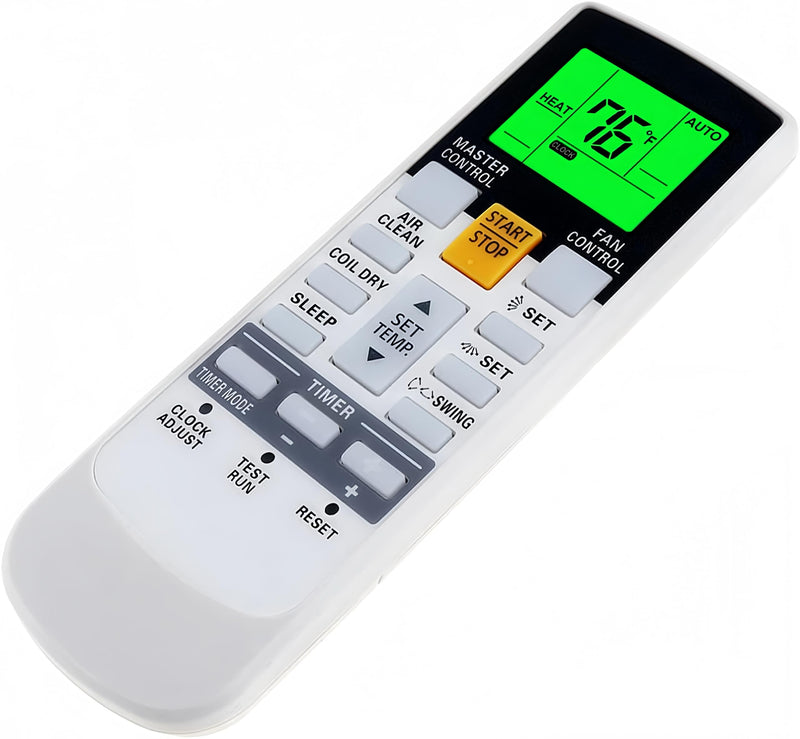 Replacement Remote Control for Fujitsu Air Conditioner AR-RAH2U ASU18RLF ASU18RLXS ASU24RLF ASU24RLXS ASU30RLX ASU30CLX1 ASU36CLX1 AOU36CLX1 AUU12RLF AUU18RLF AUU9RLF